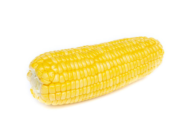 Fresh corn isolated on white background. - Photo, Image