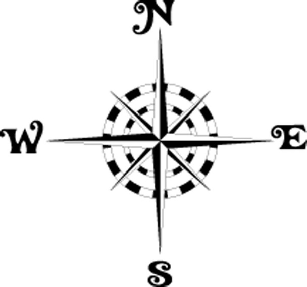 kompas na białym tle - Zdjęcie, obraz