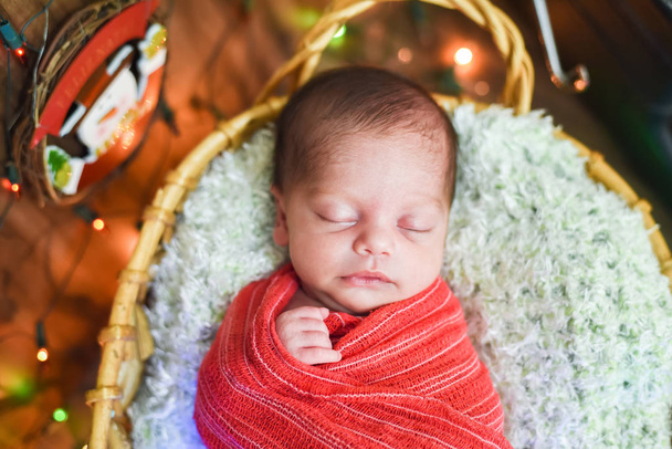 Niño recién nacido navidad - Vintage - Dormir
 - Foto, imagen