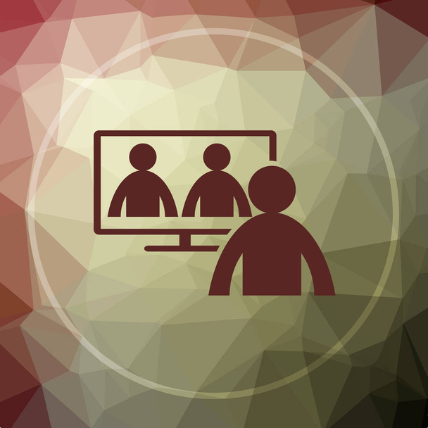 Videoconferencia, icono de reunión en línea
 - Foto, imagen