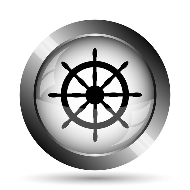 Námořních kolo ikona - Fotografie, Obrázek
