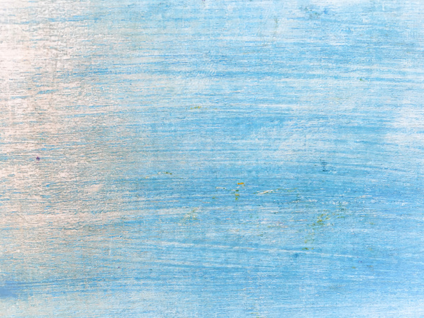 texturu dřeva pozadí světle modrá zvětralé rustikální dub. vybledlé dřevěné lakované barvy ukazuje texturu woodgrain. dřevěné umyl prkna pozadí vzorek tabulky pohled shora. - Fotografie, Obrázek