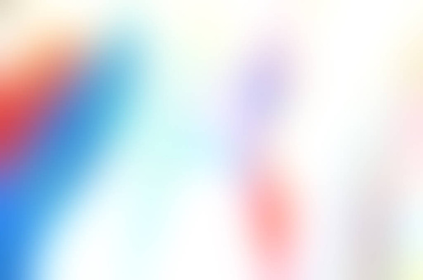 Abstracte pastel zachte kleurrijke glad wazig gestructureerde achtergrond uit focus afgezwakt in rood, licht blauwe en witte kleur. Kan worden gebruikt als een achtergrond of voor webdesign - Foto, afbeelding