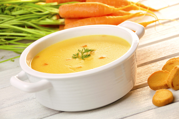 Karottensuppe - Foto, Bild
