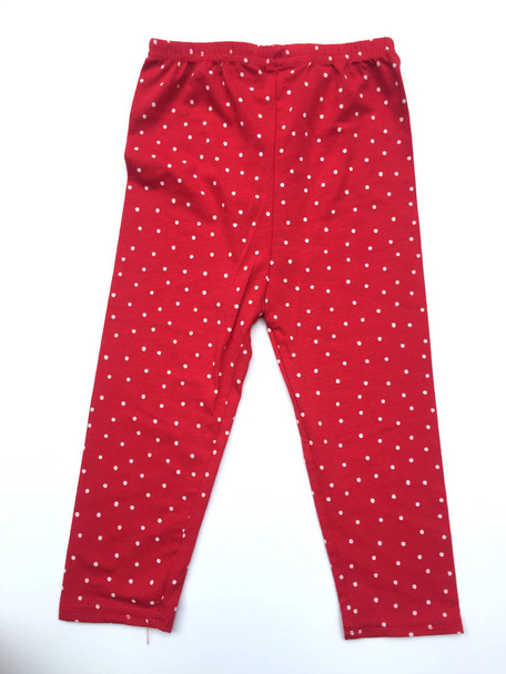 Baby Leggings Pants on white background, clothes for children. - Photo, Image