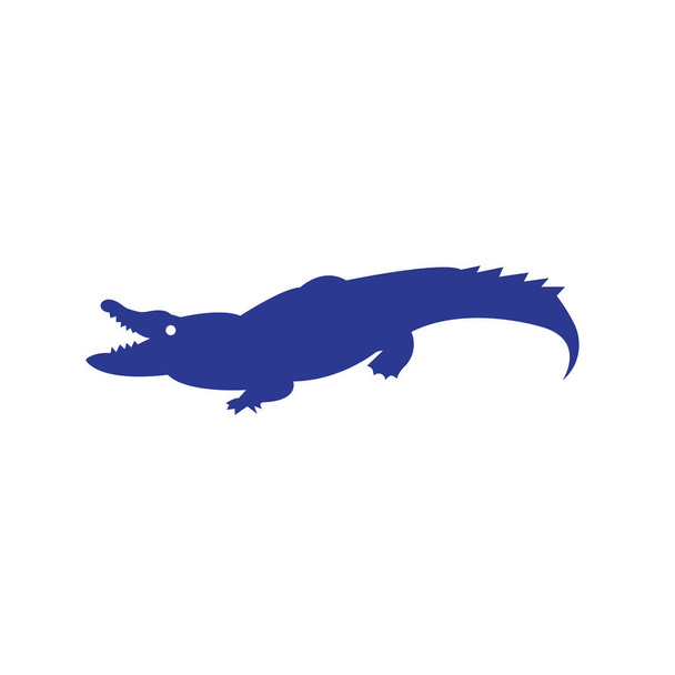 Ícone de crocodilo vetor sinal e símbolo isolado no backgrou branco
 - Vetor, Imagem