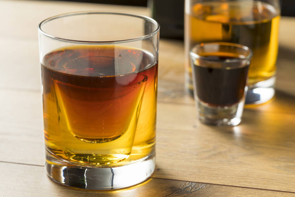 Boozy Bomb Shots with LIquor and Energy Drink Ready to  Mix - Photo, Image