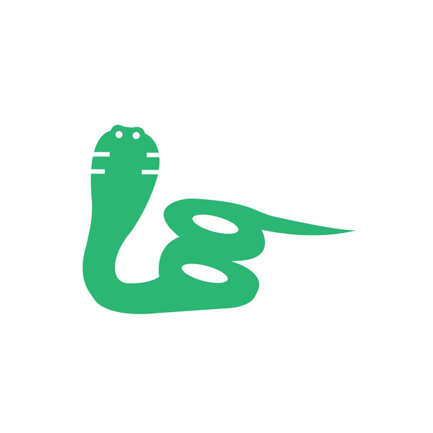 Sinal de vetor de ícone de serpente e símbolo isolado no fundo branco
 - Vetor, Imagem