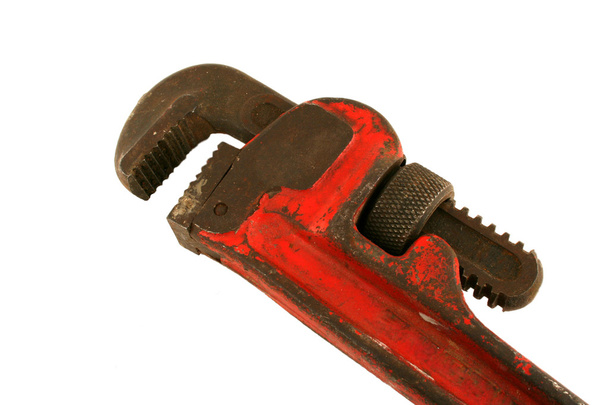 Старий ізольований трубний гайковий ключ
 - Фото, зображення