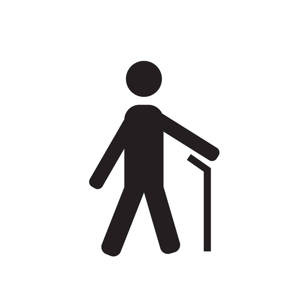 Vettore icona uomo cieco isolato su sfondo bianco per il tuo design web e mobile app, concetto logo Blind man
 - Vettoriali, immagini