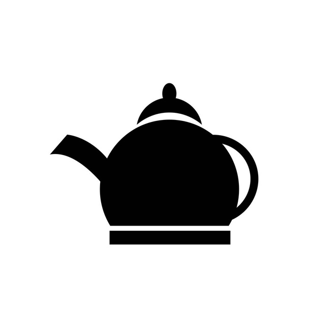 Japanese tea pot icon vector isolated on white background for your web and mobile app design, Japanese tea pot logo concept - Vektor, Bild