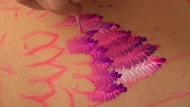 Unique technique of painting - Footage, Video