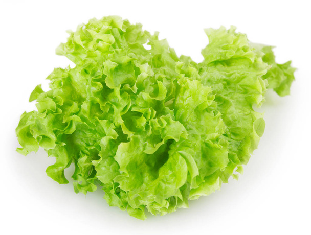 fresh lettuce salad isolated on white background - Photo, Image