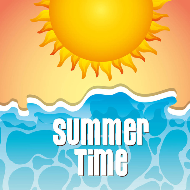 summer time concept - Vector, imagen