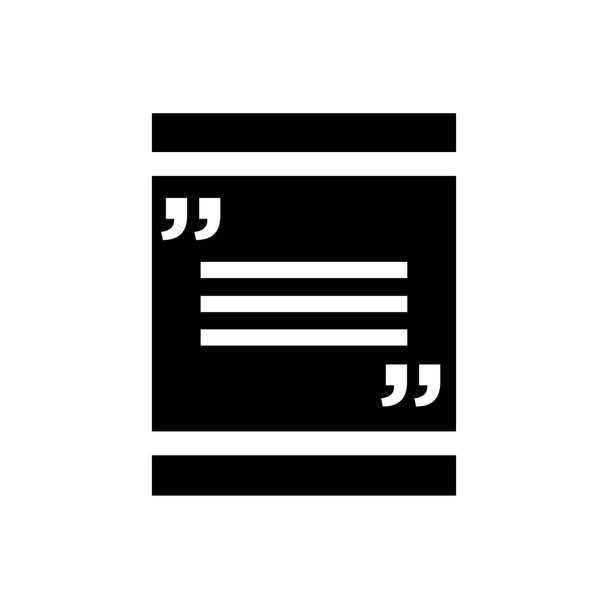 Zitat-Symbol Vektorzeichen und Symbol isoliert auf weißem Hintergrund,  - Vektor, Bild