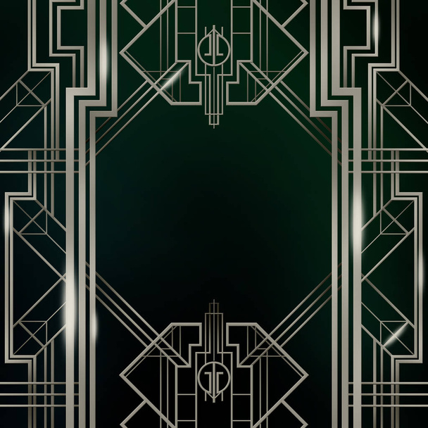 große Gatsby Art Deco Film Film inspiriert Hintergrund Poster Banner Zeichen - Foto, Bild
