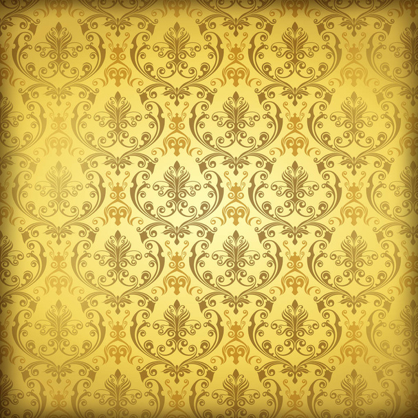 New Orleans Damask Pattern Wallpaper Parchment Paper Grunge Background Texture - Photo, Image