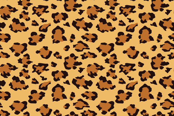 Leopard seamless pattern. Animal print. Vector background - Вектор, зображення