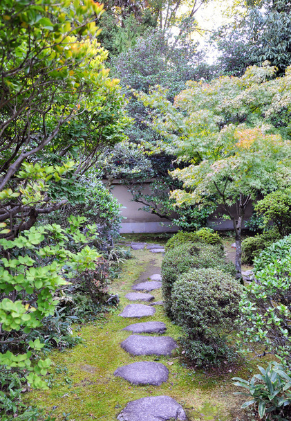 Japanilainen puutarha Koto-in temppelissä - Kioto, Japani
 - Valokuva, kuva