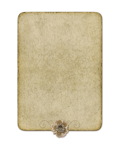 Victoria parşömen kağıt üzerinde beyaz arka plan koleksiyon izole - Fotoğraf, Görsel