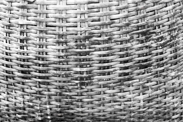 Textur aus Bambusgewebe, kann als Hintergrund verwendet werden - Foto, Bild