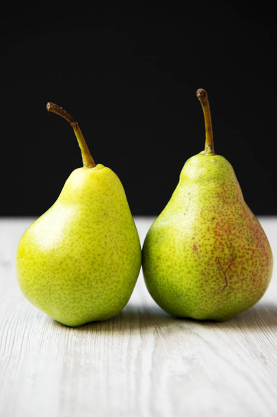 Tasty fresh pears, side view. Close-up. Organic fruits. - Photo, Image
