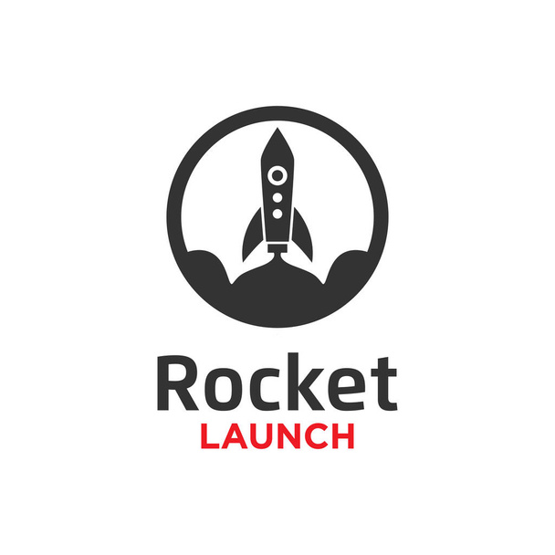 Иллюстрация вектора дизайна логотипа запуска ракеты
 - Вектор,изображение