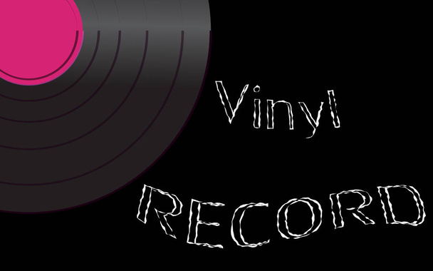 L'audio musicale è un vecchio disco vintage in vinile antico retrò hipster e un'iscrizione in vinile sullo sfondo degli anni '50,' 60, '70,' 80, '90 e spazio di copia. Illustrazione vettoriale
 - Vettoriali, immagini