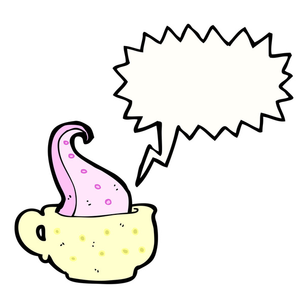tentacle coffee - Vector, Image