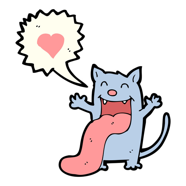 funny cat in love - Vector, Image