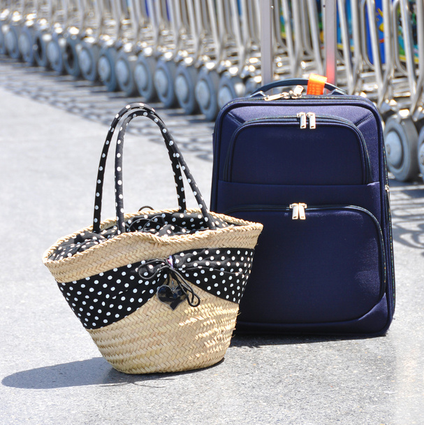 Dos bolsas en el aeropuerto
 - Foto, imagen