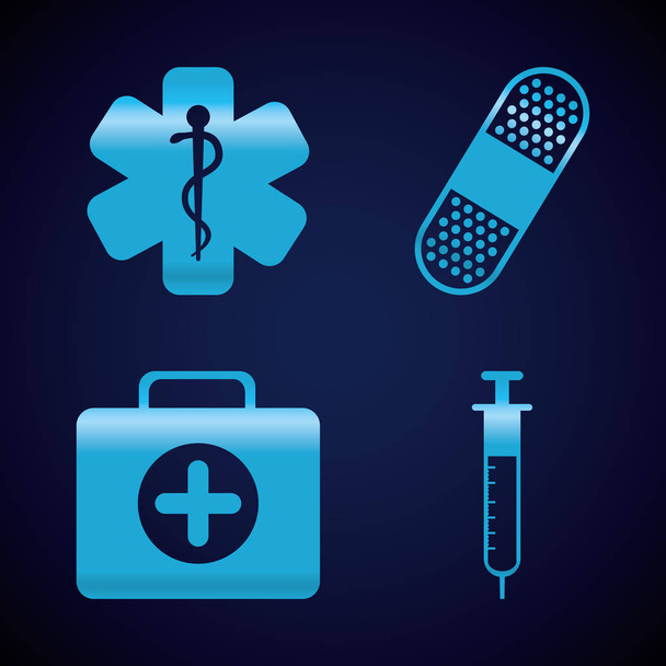 Медичні охорони здоров'я іконки
 - Вектор, зображення