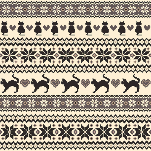 Nordic pattern illustration.I designed a traditional Nordic pattern - Vector, Image