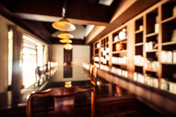 Absztrakt elmosódott étterem és kávézó kávézó belső háttér - Fotó, kép