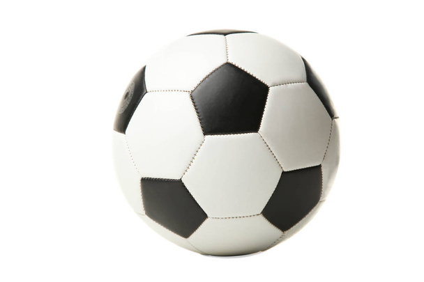 Jeden fotbalový míč izolované na bílém. Koncepce sportu. - Fotografie, Obrázek