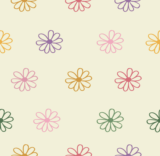 Abstract Flowers colors background - Vettoriali, immagini