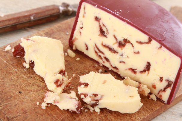 クランベリー チーズと伝統的なウェンズリーデイル - 写真・画像