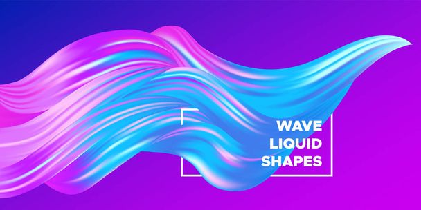 Formes colorées liquides abstraites 3d
. - Vecteur, image