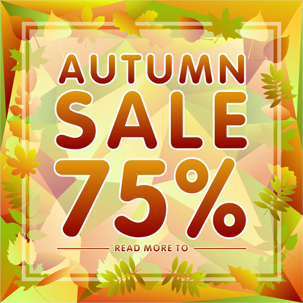 Autumn Sale banner discount - Vektor, obrázek