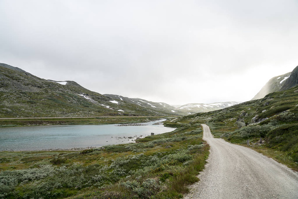 The Rallarvegen Road in Norway - Фото, изображение