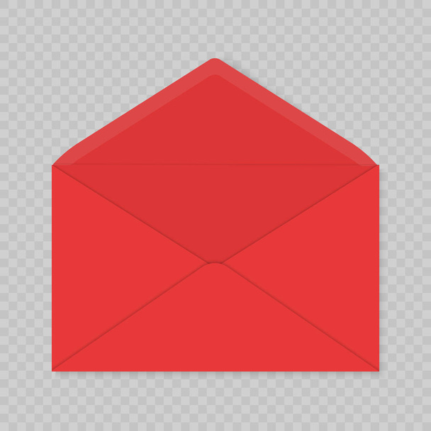 Ilustración vectorial colorida de la plantilla de sobre de correo sobre fondo transparente. Tarjeta de felicitación plantilla
 - Vector, imagen