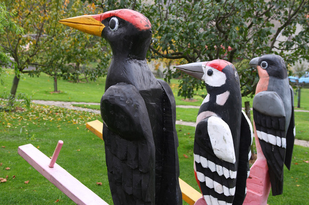 деревянные птицы
 - Фото, изображение