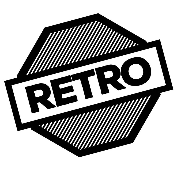 retro black stamp - Vecteur, image