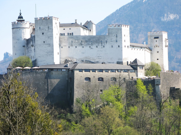 ホーエン ザルツブルク城塞。ザルツブルク、オーストリア - 写真・画像