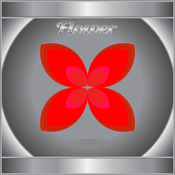 flower simple icon, vector illustration  - Vector, Image