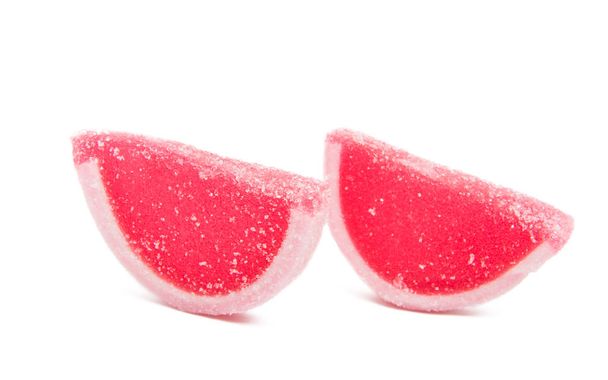 Fruit jelly isolated on white background - Photo, Image