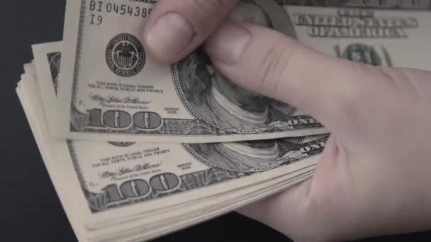 American dollar. Money. - Séquence, vidéo