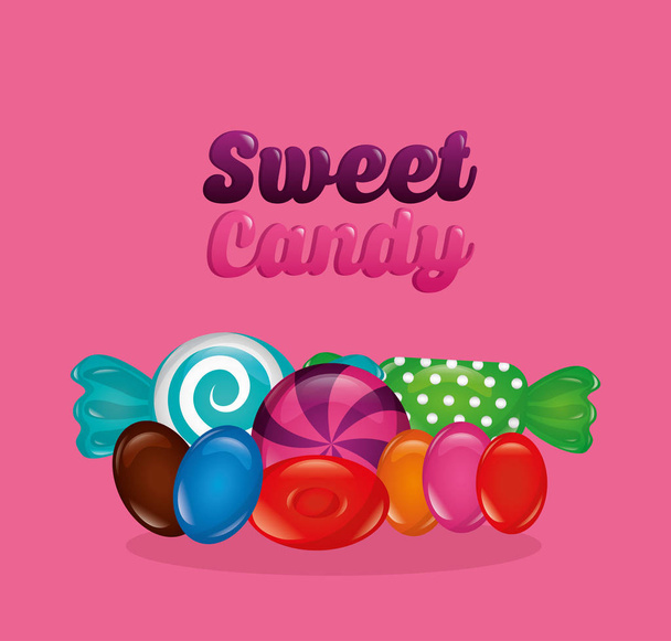 słodkie cukierki koncepcja - Wektor, obraz