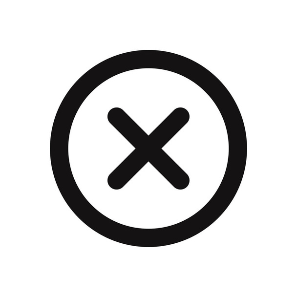 Close vector icon. Delete, remove, cancel, exit symbol. - Vector, Image