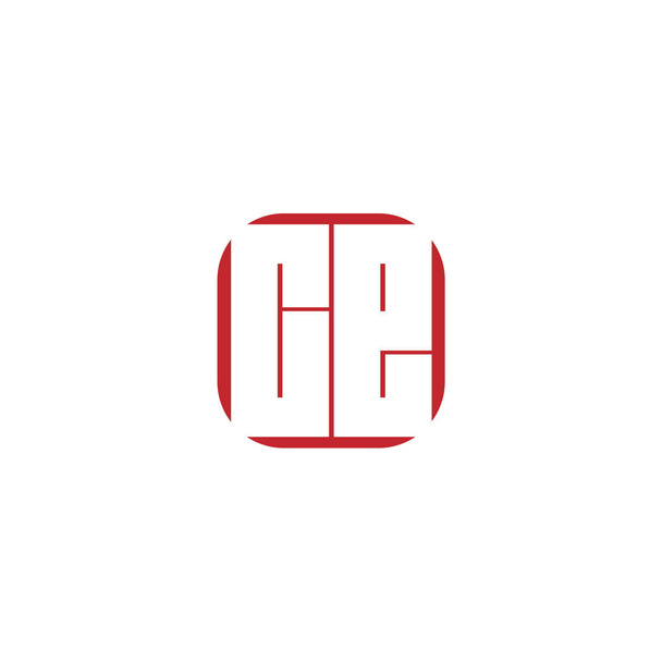 Carta inicial CE Logo Template Design
 - Vetor, Imagem
